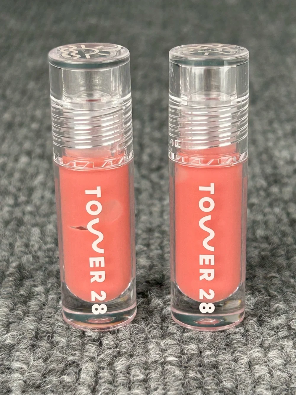TWO Tower 28 ShineOn Lip Oil Jelly in Pistachio MINIS .04fl oz Each Gloss Shine